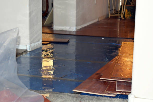 Professional Emergency Water Damage Restoration technician working in Schooleys Mountain, NJ